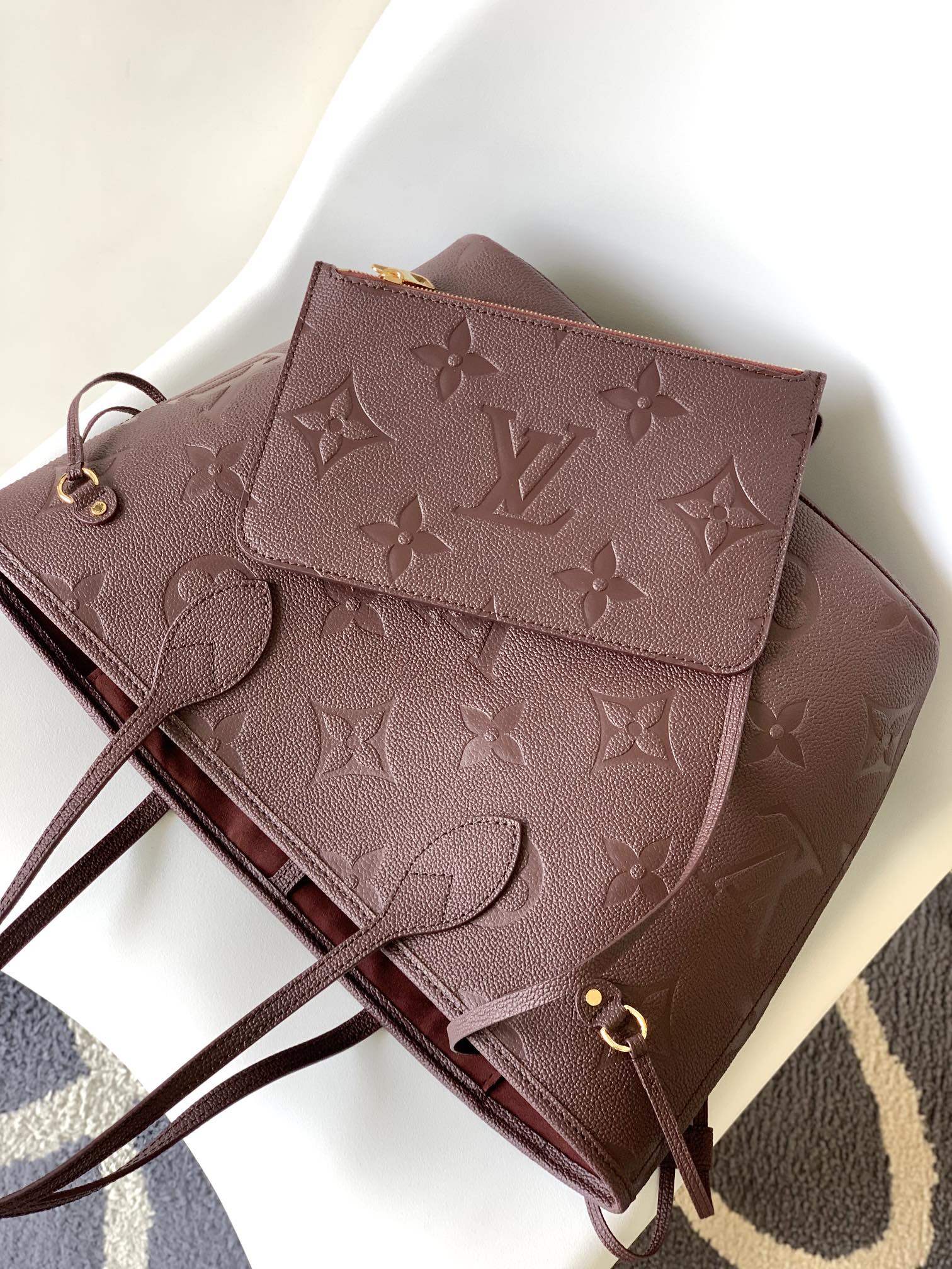 M46599 LV Neverfull Medium Shopping Bag - 图片 8