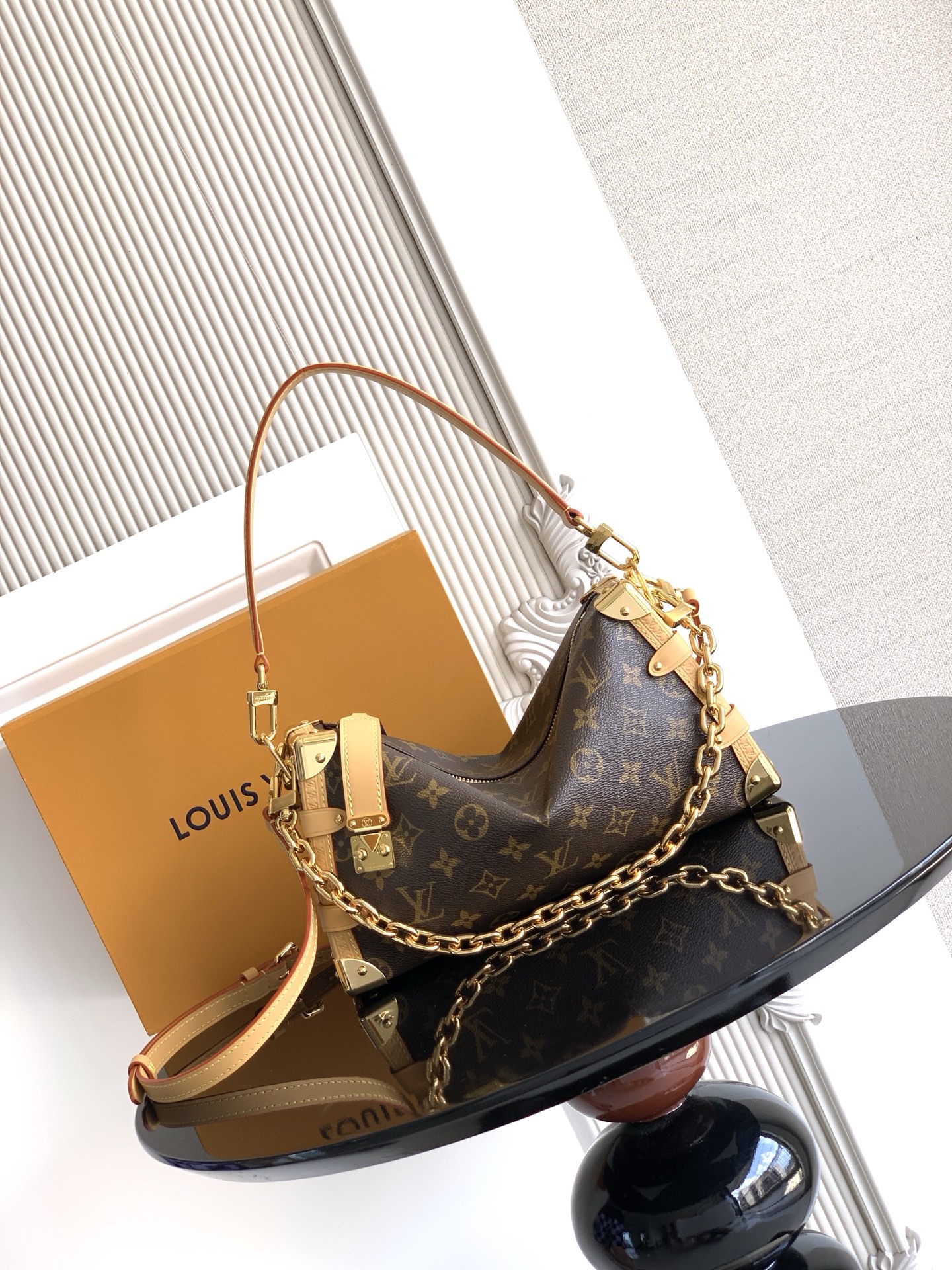 M28385 LV SIDE TRUNK EAST WEST Medium Handbag - 图片 2